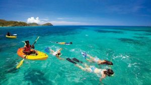 snorkelling in Fiji