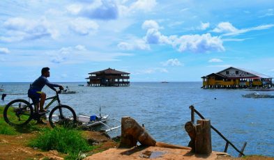 biking around olango island